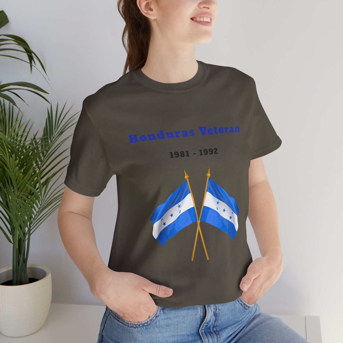 Honduras Veteran 1981–1992 – Crossed Flags T-Shirt