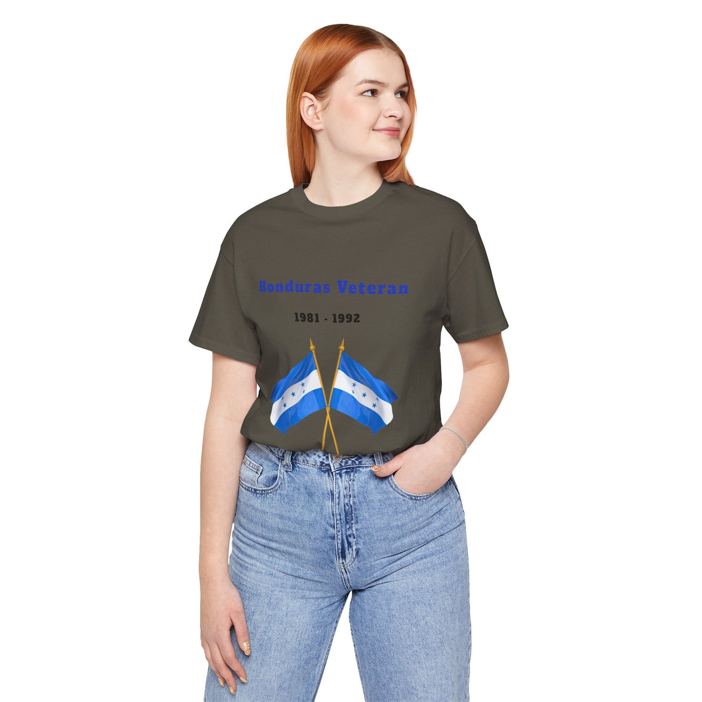Honduras Veteran 1981–1992 – Crossed Flags T-Shirt