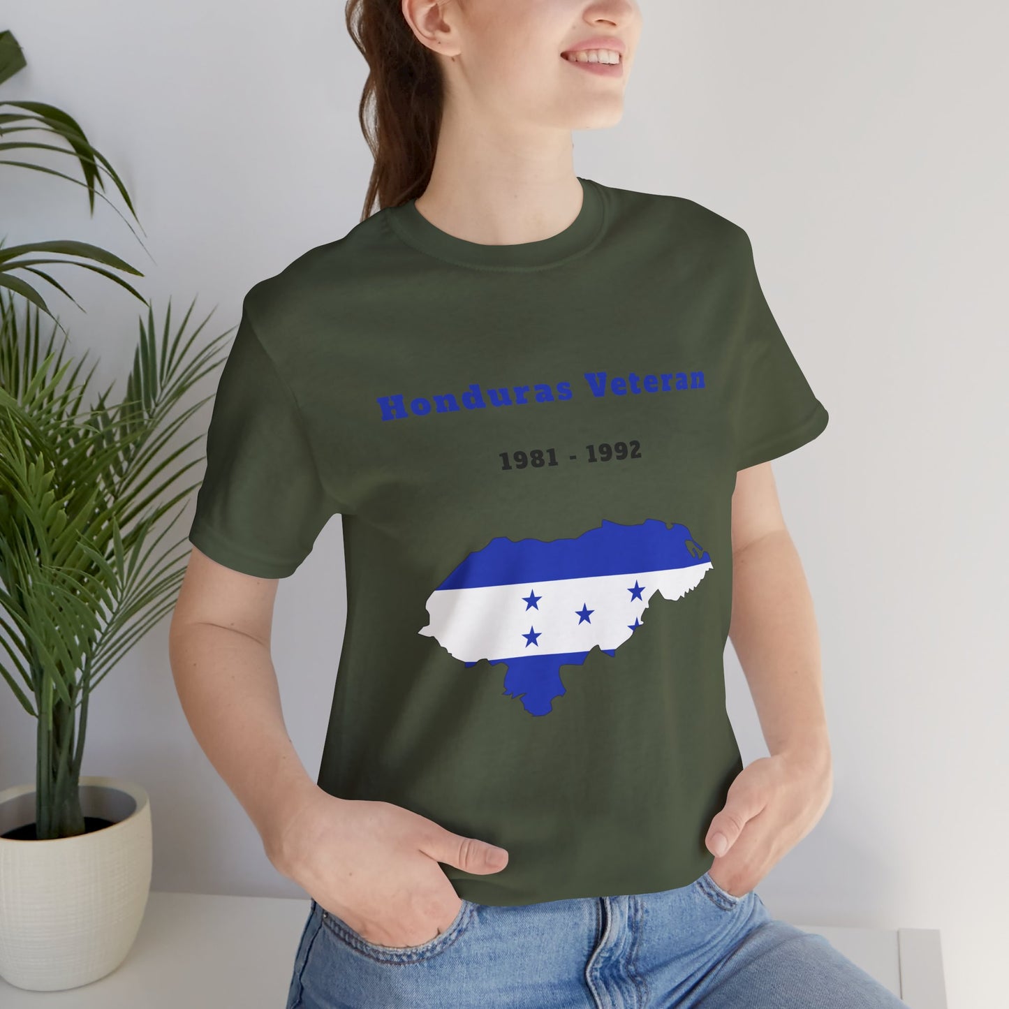 Honduras Veteran 1981–1992 – Flag Map T-Shirt