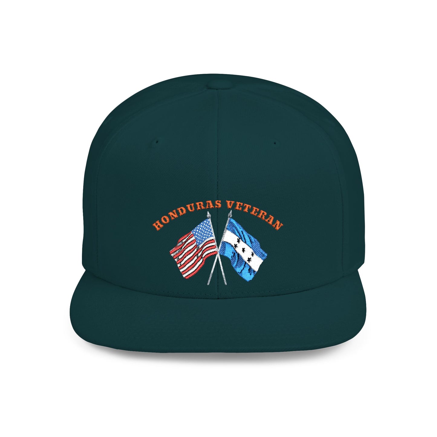 Honduras Veteran – Flat Bill Embroidered Hat
