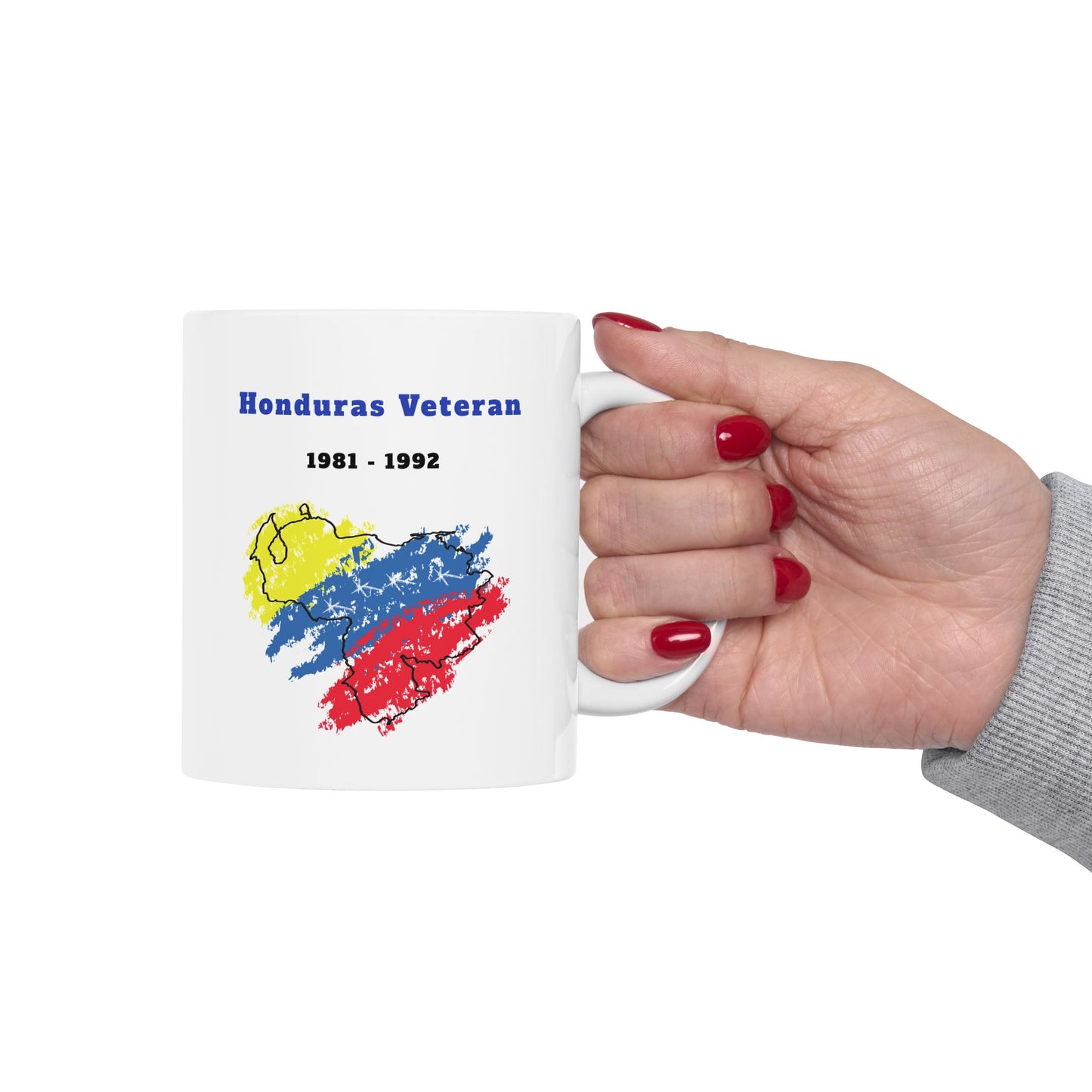 Honduras Veteran 1981–1992 – 11oz. Three Color Coffee Mug