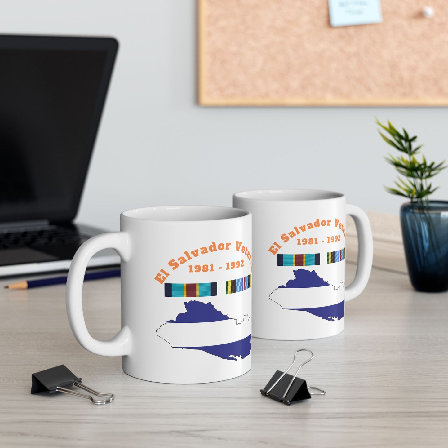 El Salvador Veteran - Ribbon Mug, (11oz)