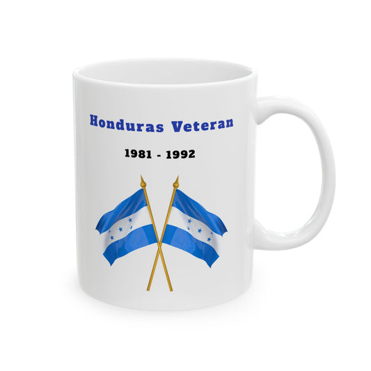 Honduras Veteran 1981–1992 – 11oz. Cross Flag Coffee Mug
