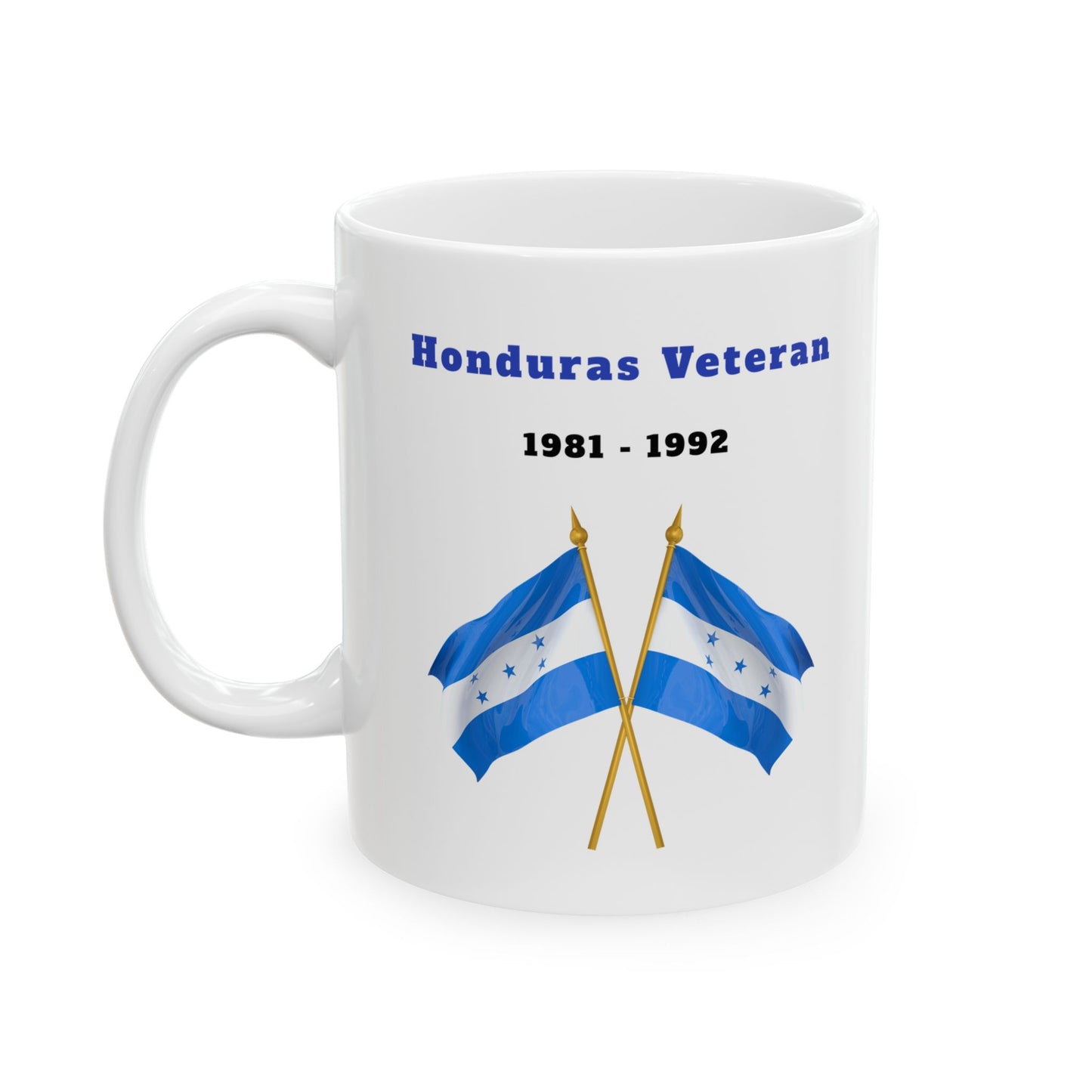 Honduras Veteran 1981–1992 – 11oz. Cross Flag Coffee Mug