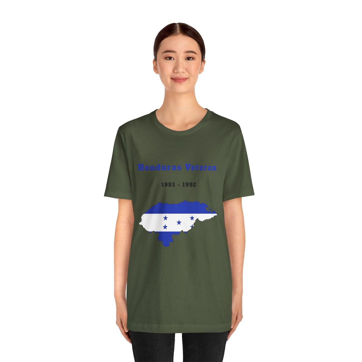 Honduras Veteran 1981–1992 – Flag Map T-Shirt