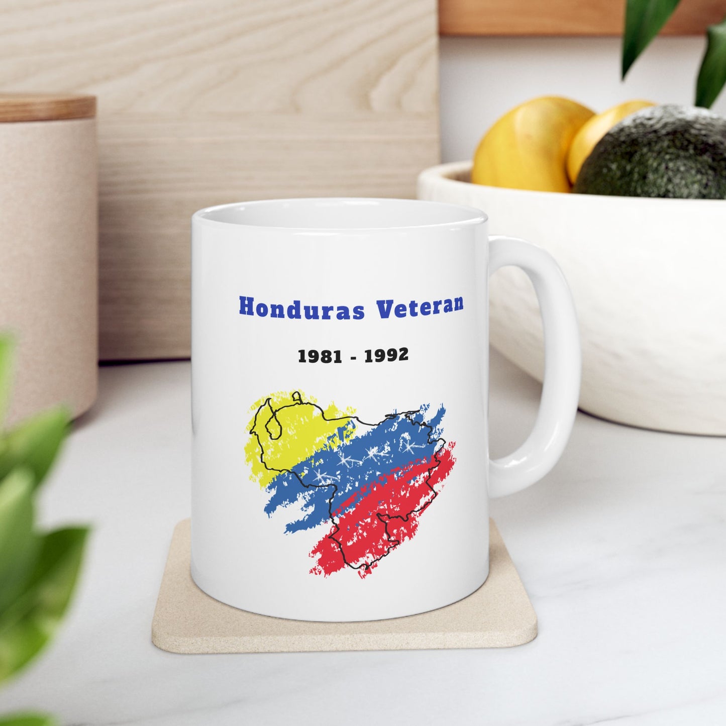 Honduras Veteran 1981–1992 – 11oz. Three Color Coffee Mug