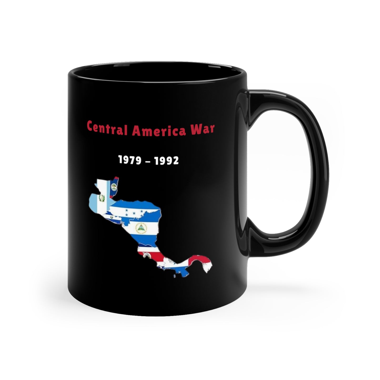 Central America War Black Coffee Mug, 11oz