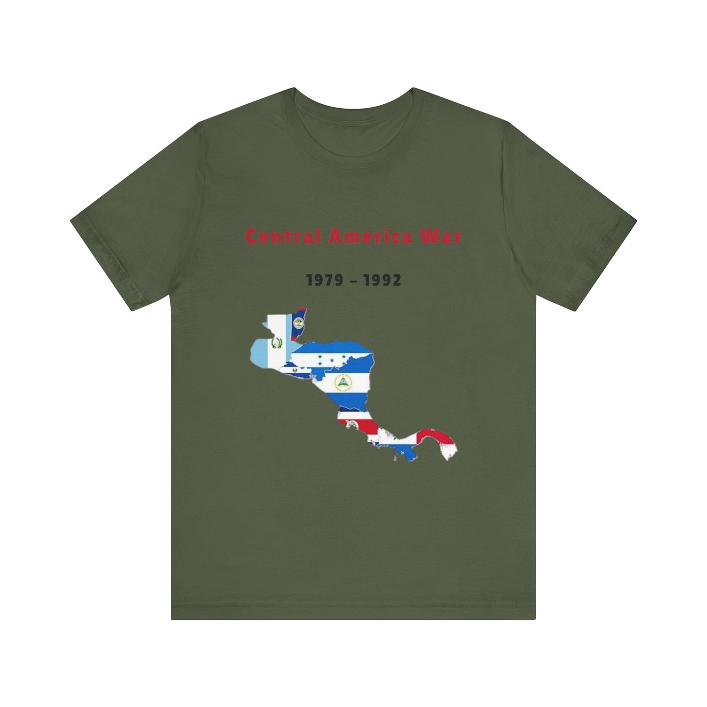 Central America War – Flag Map T-Shirt