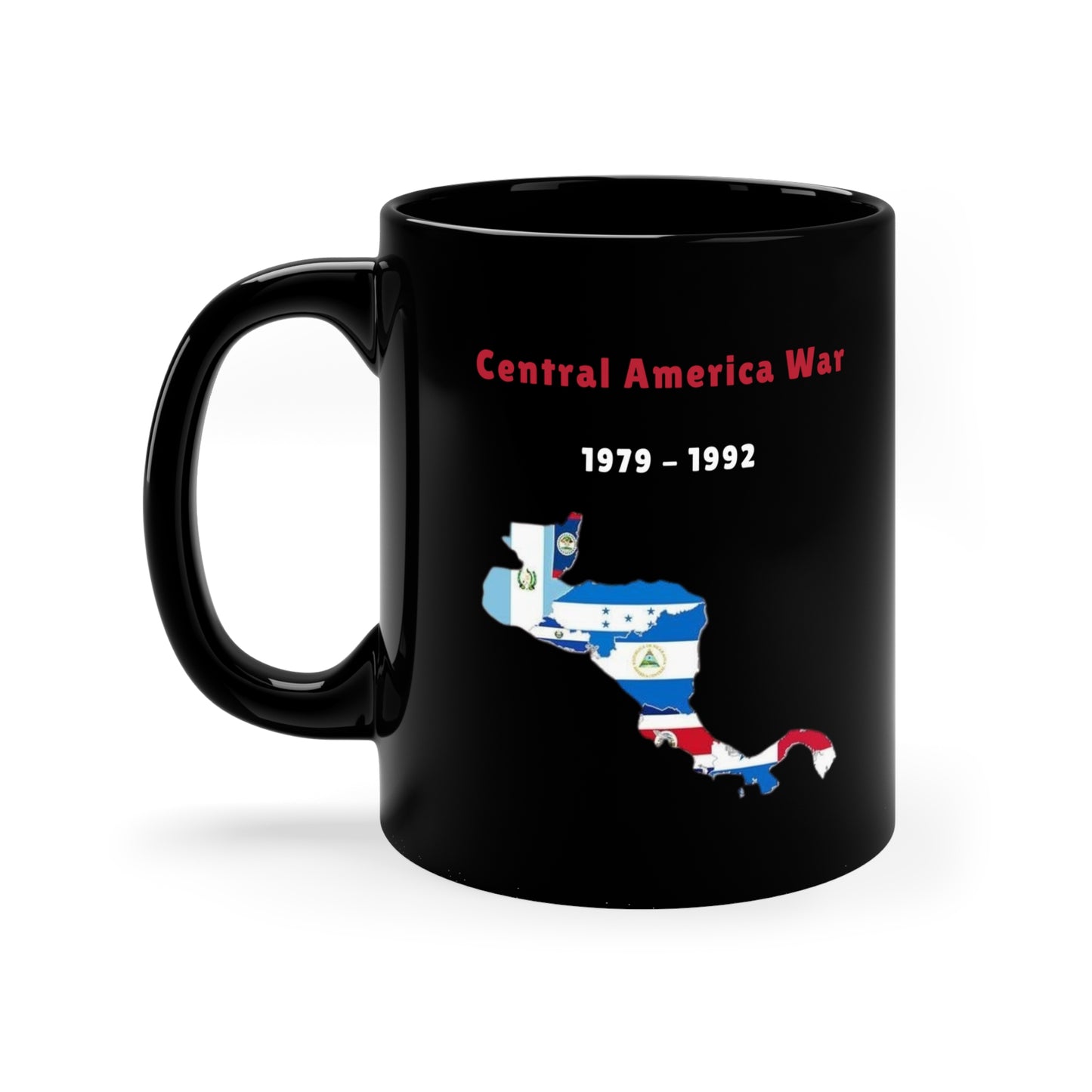 Central America War Black Coffee Mug, 11oz