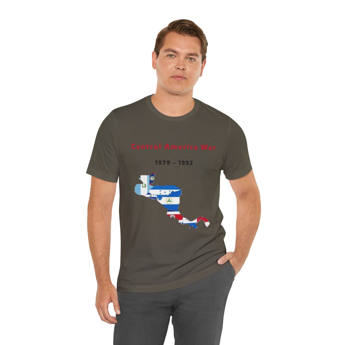 Central America War – Flag Map T-Shirt