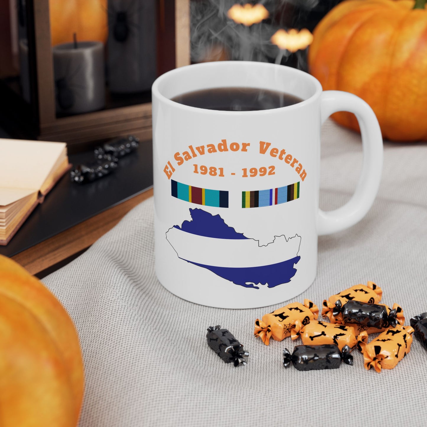 El Salvador Veteran - Ribbon Mug, (11oz)