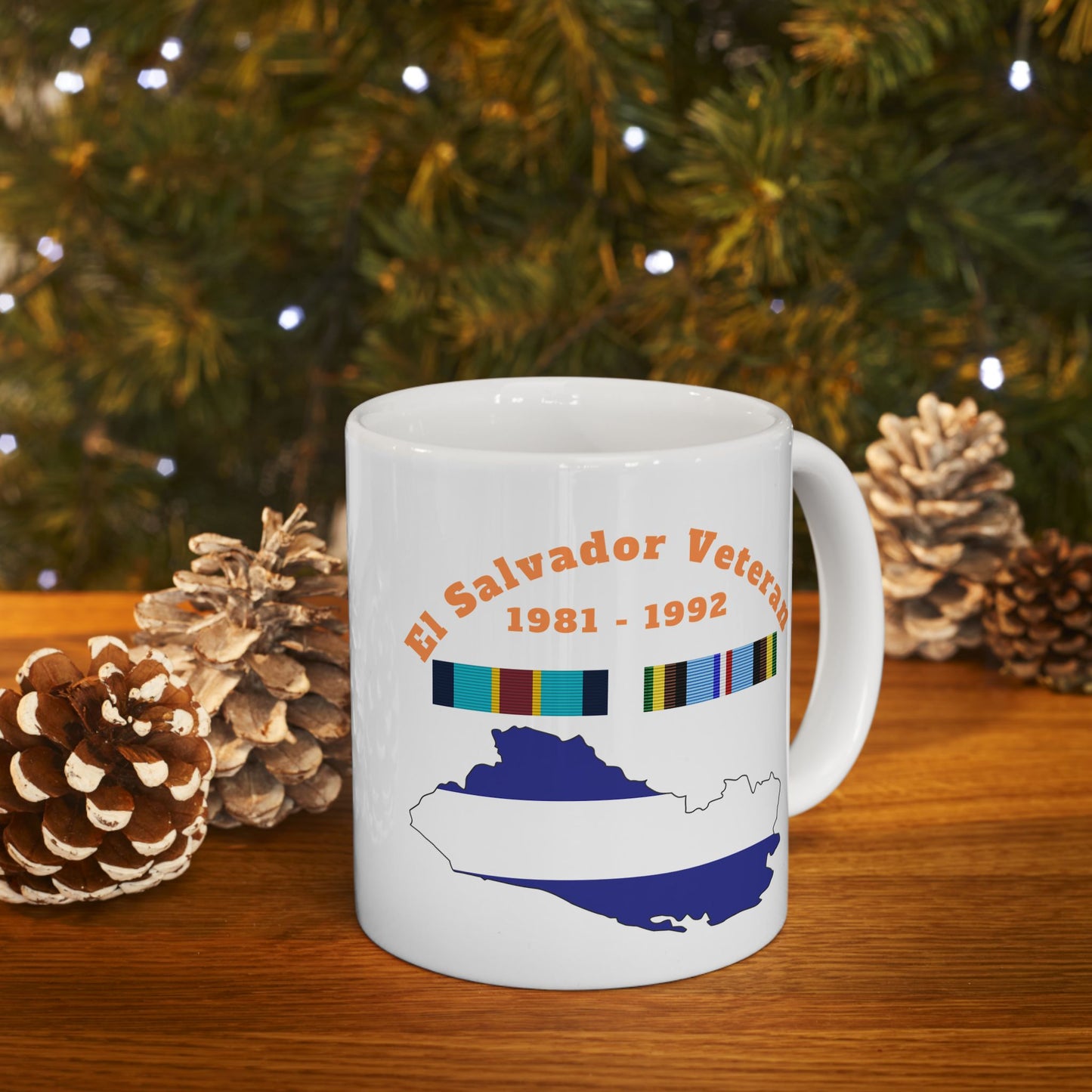 El Salvador Veteran - Ribbon Mug, (11oz)